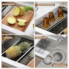 CASAINC 32" Undermount Single Bowl Stainless Steel Workstation Kitchen Sink with Included Sliding-Accessories - 3 of 4
