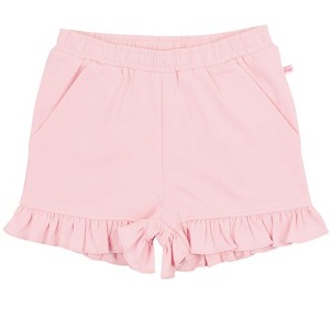 RuffleButts Toddler Girls Knit Ruffle Trim Shorts - 1 of 4