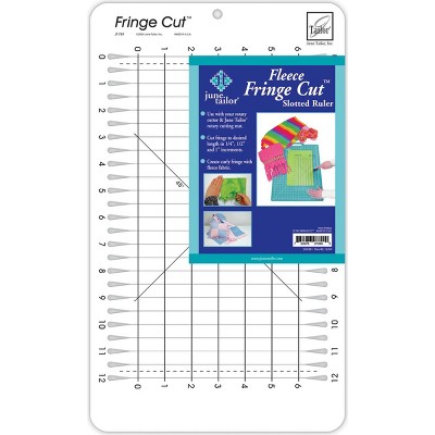 June Tailor Fringe Cut Slotted Ruler -6"X12"