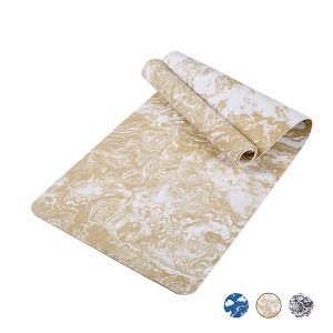 SEVOBAL Premium Non-Slip Yoga Mat Extra Thick Exercise Mat Dual Texture Design for Superior Grip Comfort, Yellow, 72.1"*24"*0.2" - 1 of 4