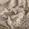 Gulches SoftHaven Series Multi color selection TwoSided Serengeti Fur Front And Mink Solid Back Multiple size options 1PC Faux Fur Blanket - 4 of 4