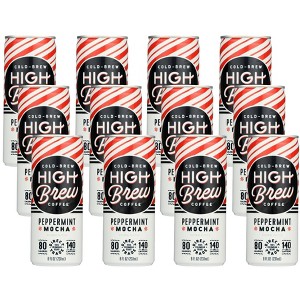 High Brew Coffee Peppermint Mocha Cold Brew Coffee  - Case of 12/8 fz - 1 of 4