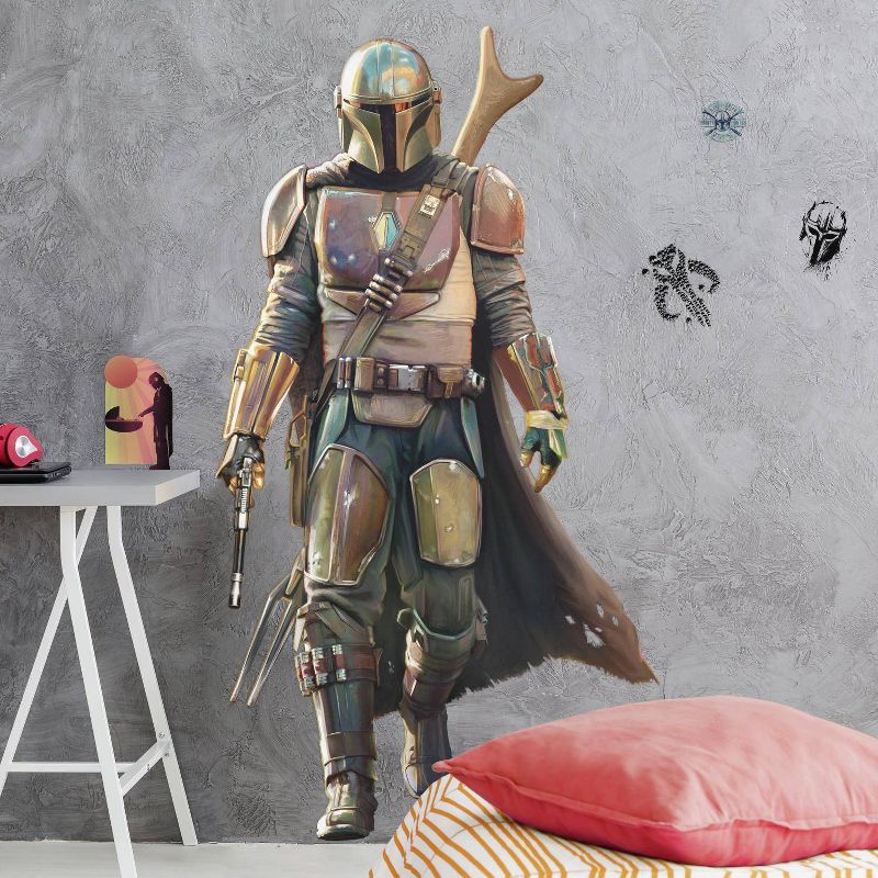 Star Wars The Mandalorian Giant Peel and Stick Kids&#39; Wall Decal - RoomMates, 4 of 8