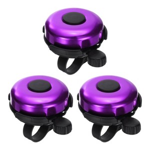 Unique Bargains Aluminum Loud Clear Sound Classic Scooters Bicycle Bells 3 Pcs 2.3" - 1 of 4