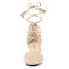Allegra K Women's Pointed Toe Block Heels Lace Up Pumps - 2 of 4