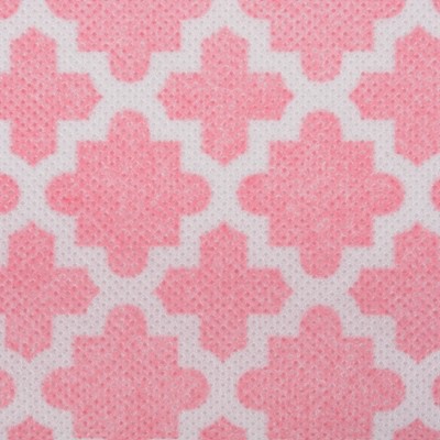 Pink Sorbet Lattice Fabric Cube Storage Bins, Set of 2