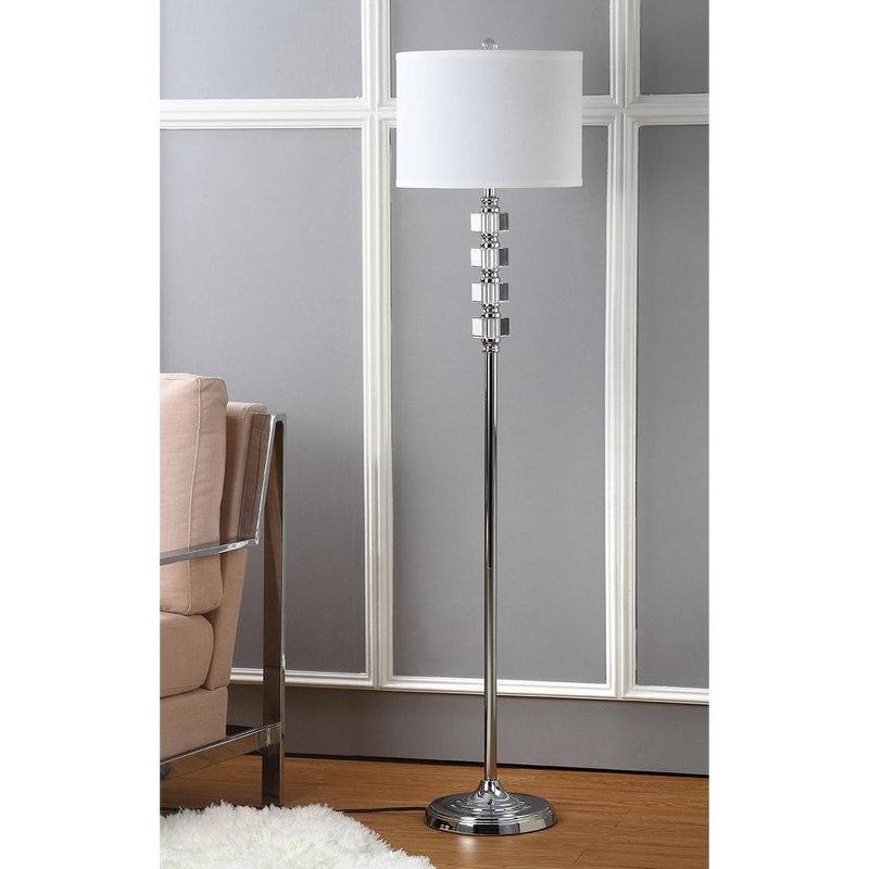 Lombard 60 Inch H Street Floor Lamp - Clear/Chrome - Safavieh, 3 of 6