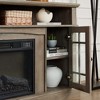 ORRD 58" TV Stand with 23" Fireplace Insert, Fits TVs up to 65", with Open & Closed Storage, Modern Entertainment Console, Gray Wash - 3 of 4