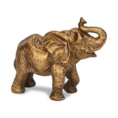 Cheung's Bovira Resin Golden Elephant Decor