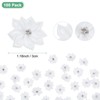 Unique Bargains Artificial Satin Durable Flexible Decorative Mini Ribbon Flowers with Rhinestones 1.2 Inch 100 Pcs - 3 of 4