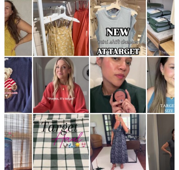 Collage of people showing off their #TargetStyle