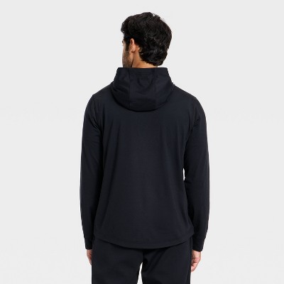Men Long Sleeve Soft Stretch Hooded Top – All In Motion