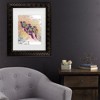 Trademark Fine Art - The Tangled Peacock Purple Parrots Matted Framed Art - image 2 of 4