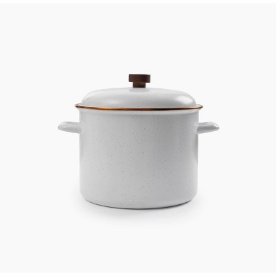 Barebones Enamel Saucepan, Slate Gray