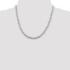 Black Bow Jewelry 6mm, Sterling Silver, Beaded Box Chain Necklace - 2 of 4