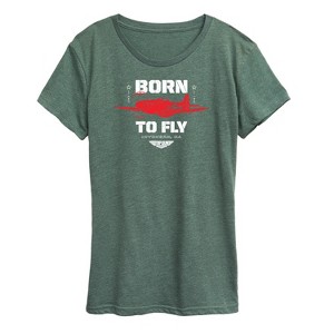 Women's - Top Gun: Maverick - Born To Fly Short Sleeve Graphic T-Shirt - 1 of 4