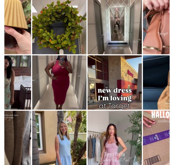 Collage of people showing off their #TargetStyle