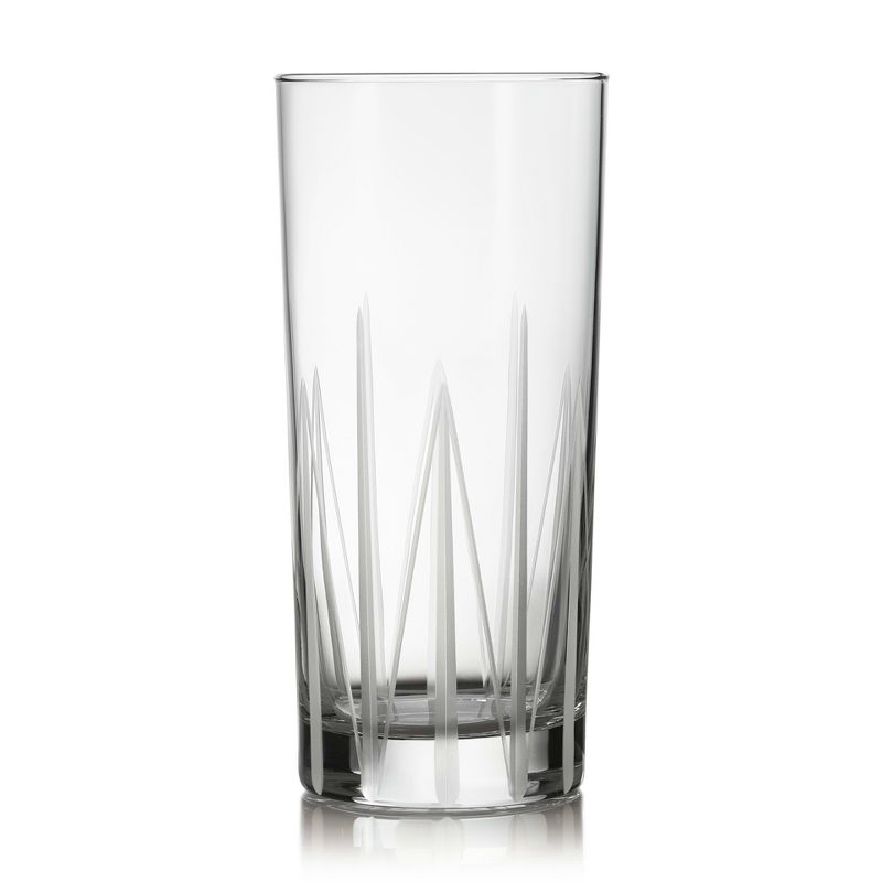Libbey Cut Cocktails Structure Tumbler Glasses, 15.75-ounce, Set of 4, 4 of 6