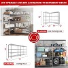 HOMDOX 4-Tier Heavy Duty Metal Storage Rack, 72"W x 18"D x 60"H Adjustable Wire Metal Shelves for Storage, 1600LBS Free Standing Storage Shelf Units - 2 of 4
