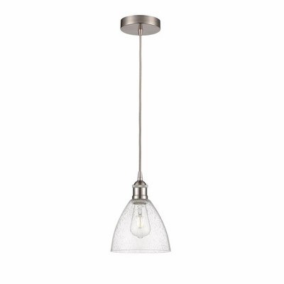 Edison Dome - 1 Light Cord Hung Mini Pendant In Industrial Style-10.25 Inches Tall and 7.5 Inches Wide