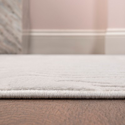 Alcina 8' x 10' White/Cream Abstract High-Low Area Rug