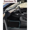 Tesla 2020-2023 Model Y Floor Mats, 3-Piece All-Weather Custom TPE Floor Liners, Includes Front and Rear Liners - 2 of 4
