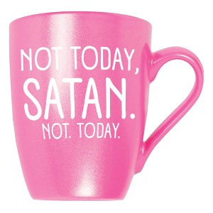 Elanze Designs Not Today, Satan Princess Pink 10 ounce New Bone China Coffee Cup Mug - 1 of 4