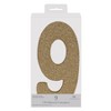 Beistle 3-D Glittered  9  Centerpiece, 8" x 4" x 1", (2/Pkg) Gold - 3 of 4