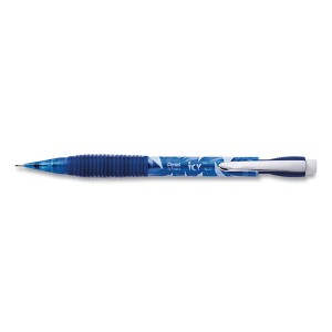 Pentel Icy Mechanical Pencil, 0.7 mm, HB (#2), Black Lead, Transparent Blue Barrel, Dozen - 1 of 1