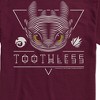 Men's - How to Train Your Dragon - Toothless Line Art Short Sleeve Graphic T-Shirt - 2 of 4