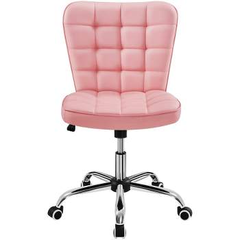 Yaheetech Modern Mid-back Office Chair Armless Desk Chair