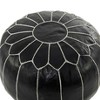 Bohemian Moroccans Leather Pouf - Olivia & May - image 3 of 4