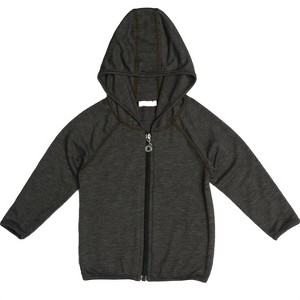 Boy's 's Long Sleeve Zip Hoodie with Binding Heather - Cozii - 1 of 1