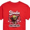Men's - Star Wars - Valentine Yoda One For Me Short Sleeve Graphic T-Shirt - 2 of 4