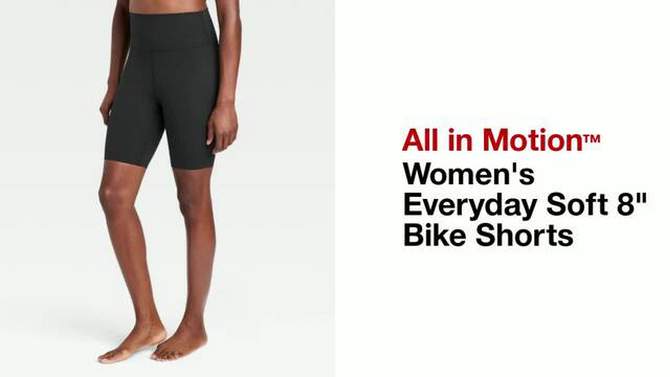 Women's Everyday Soft Ultra High-Rise Bike Shorts 8" - All In Motion™, 2 of 7, play video