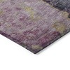 Blush Pink And Purple Abstract Washable Indoor Outdoor Area Rug - 4 of 4