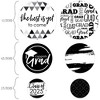 Big Dot of Happiness 2025 Black and White Graduation Party Giant Circle Confetti - Party Decorations - Large Confetti 27 Count - 2 of 4