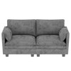 Christopher Knight Home Meroy Mid Century Modern 74.27'' Loveseat Sofa with Side Pocket - 2 of 4