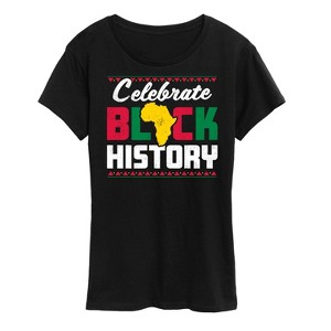 Women's - Instant Message - Celebrate Black History Month Short Sleeve Graphic T-Shirt - 1 of 4