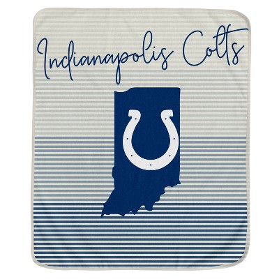 NFL Indianapolis Colts Ultra Fleece State Stripe Blanket