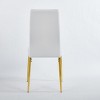 APRILSOUL37.4"chair set of 4,GOLDEN COLOR LEG,BLACK SEAT - 4 of 4