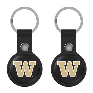 Keyscaper NCAA Big Ten Universities Insignia Black Airtag Holder 2-Pack - 1 of 4