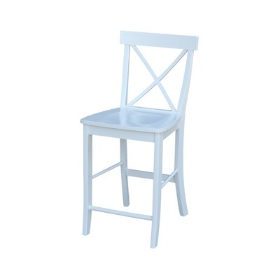 International Concepts X-Back Counter Height Stool - 24" Seat Height