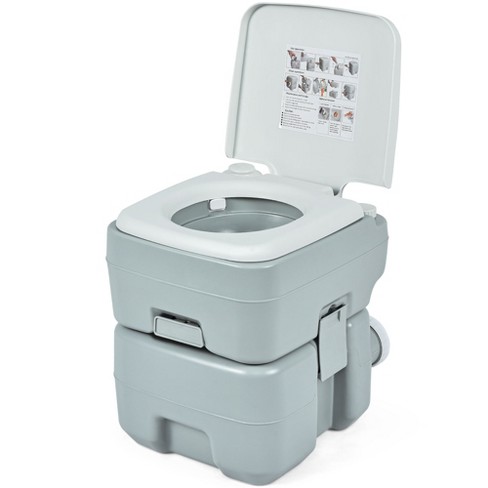 Porta Potty Portable Camping Flush Toilet Commode RV Travel