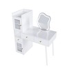 Makeup Vanity with Mirror and Lights, White Dressing Table with 3 Lighting Modes - Modern Vanity Desk with Drawers - 3 of 4