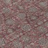 Merlot Gray And Taupe Floral Washable Indoor Outdoor Area Rug - 4 of 4