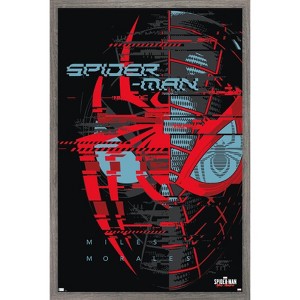 Trends International Marvel's Spider-Man: Miles Morales - Glitch Framed Wall Poster Prints - 1 of 4
