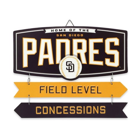 Mlb San Diego Padres Baseball Field Metal Panel : Target