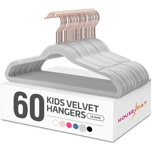 HOUSE DAY 14 Inch Kids Velvet Hangers - 1 of 4