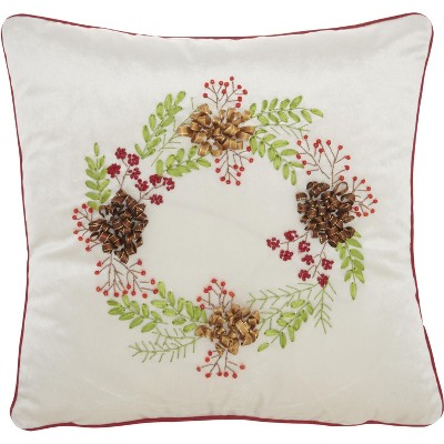 Home For The Holiday L1063 Beige 16" x 16"